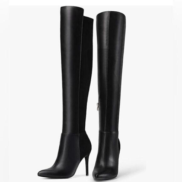 Dream Pairs Over the knee black boots size 7 - Picture 2 of 11